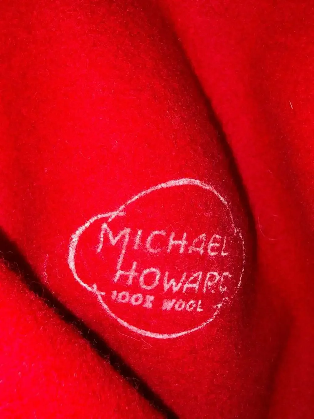 Michael Howard Wool Fedora Hat Red